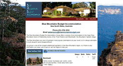 Desktop Screenshot of bluemountainsbudget.com